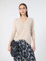 Wool And Cashmere Sweater for Women - Beige - Max Mara UAE