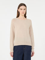 Cashmere Crew-Neck Sweater for Women - Sand - Max Mara UAE