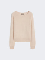 Cashmere Crew-Neck Sweater for Women - Sand - Max Mara UAE