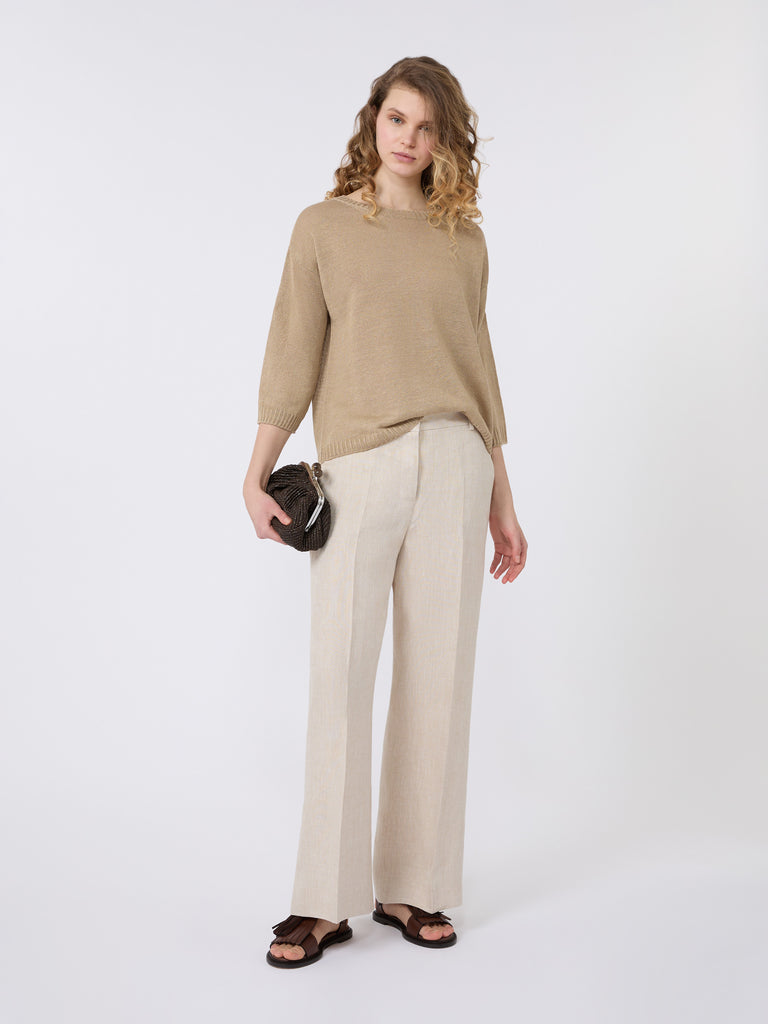 max mara linen yarn oversize jumper