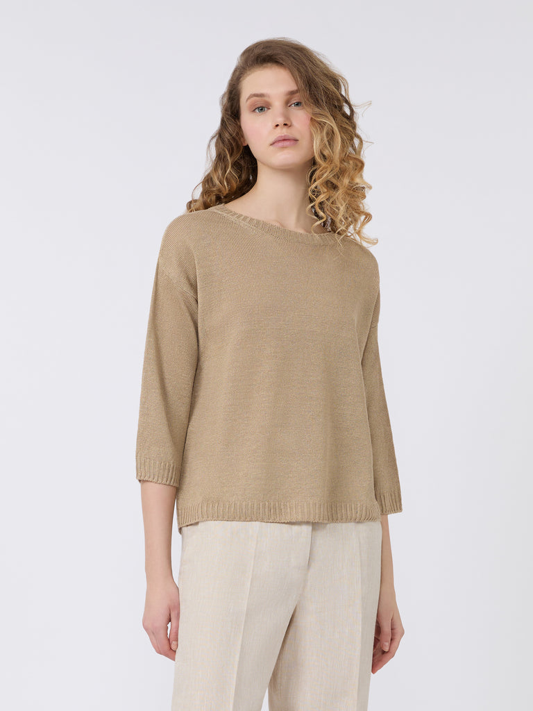 max mara linen yarn oversize jumper