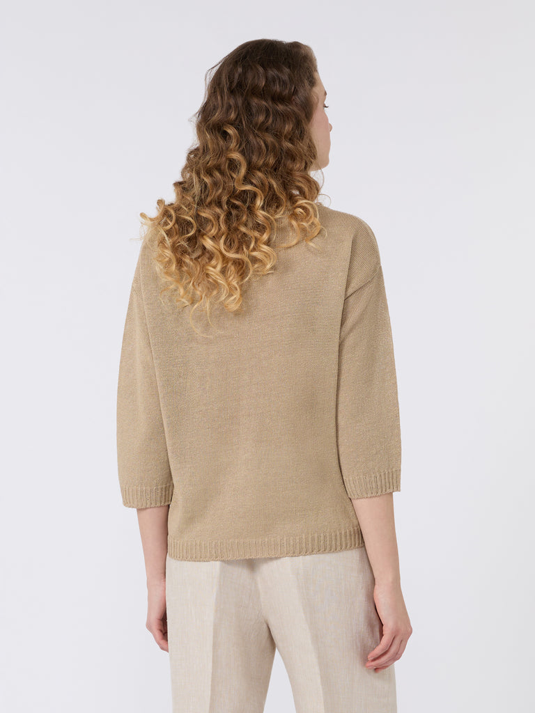 max mara linen yarn oversize jumper