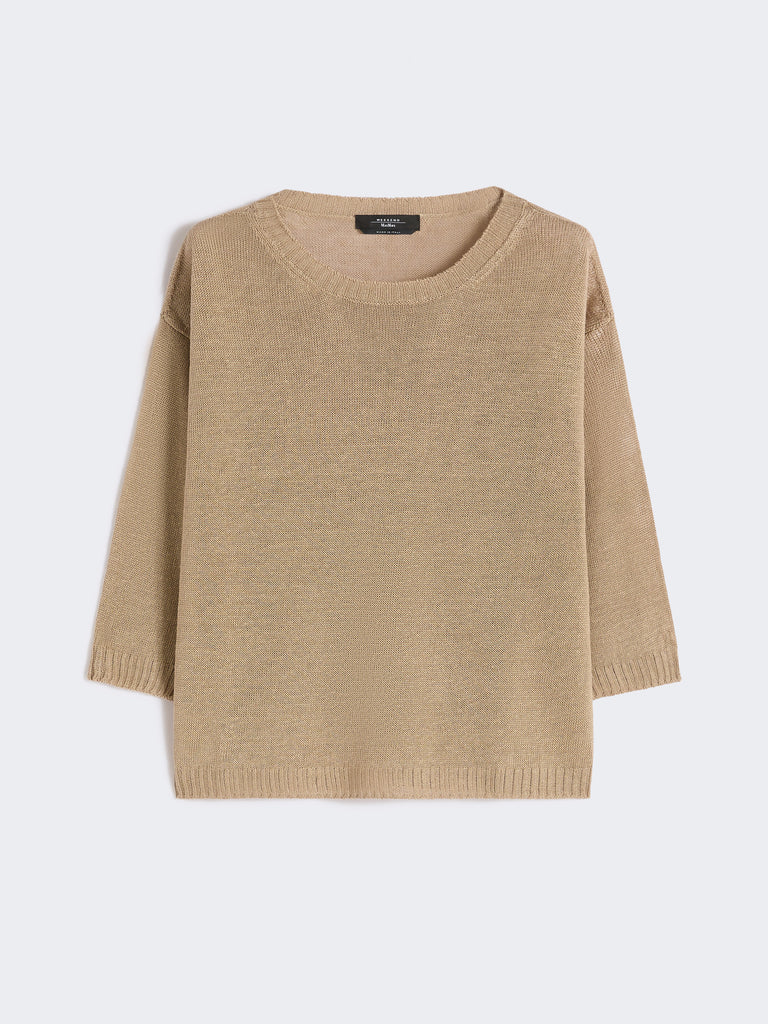 max mara linen yarn oversize jumper
