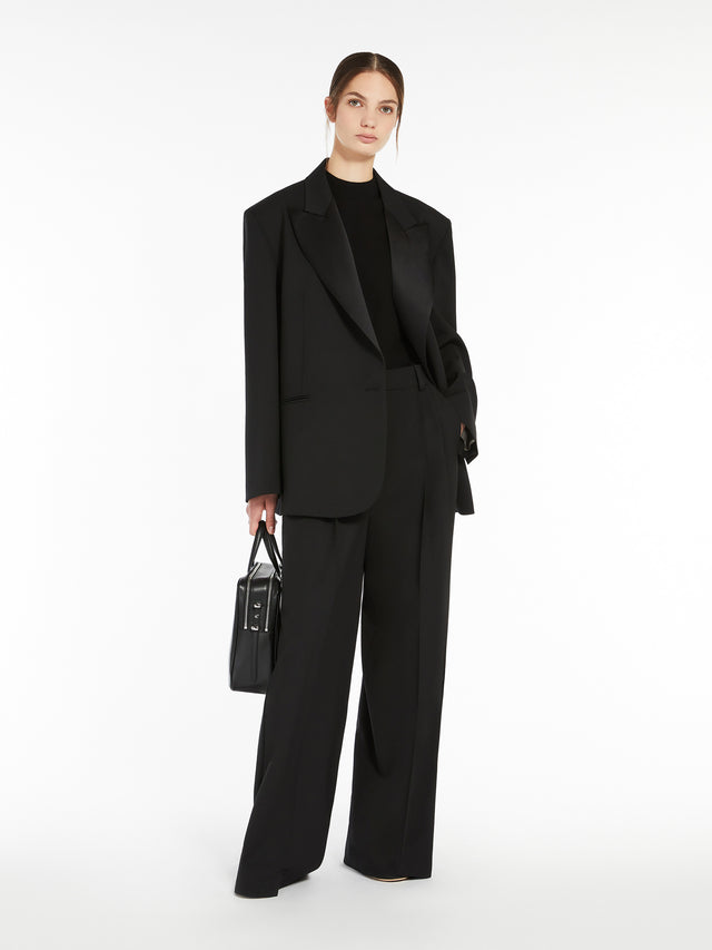 Stretch Viscose Yarn Top for Women - Black - Max Mara UAE