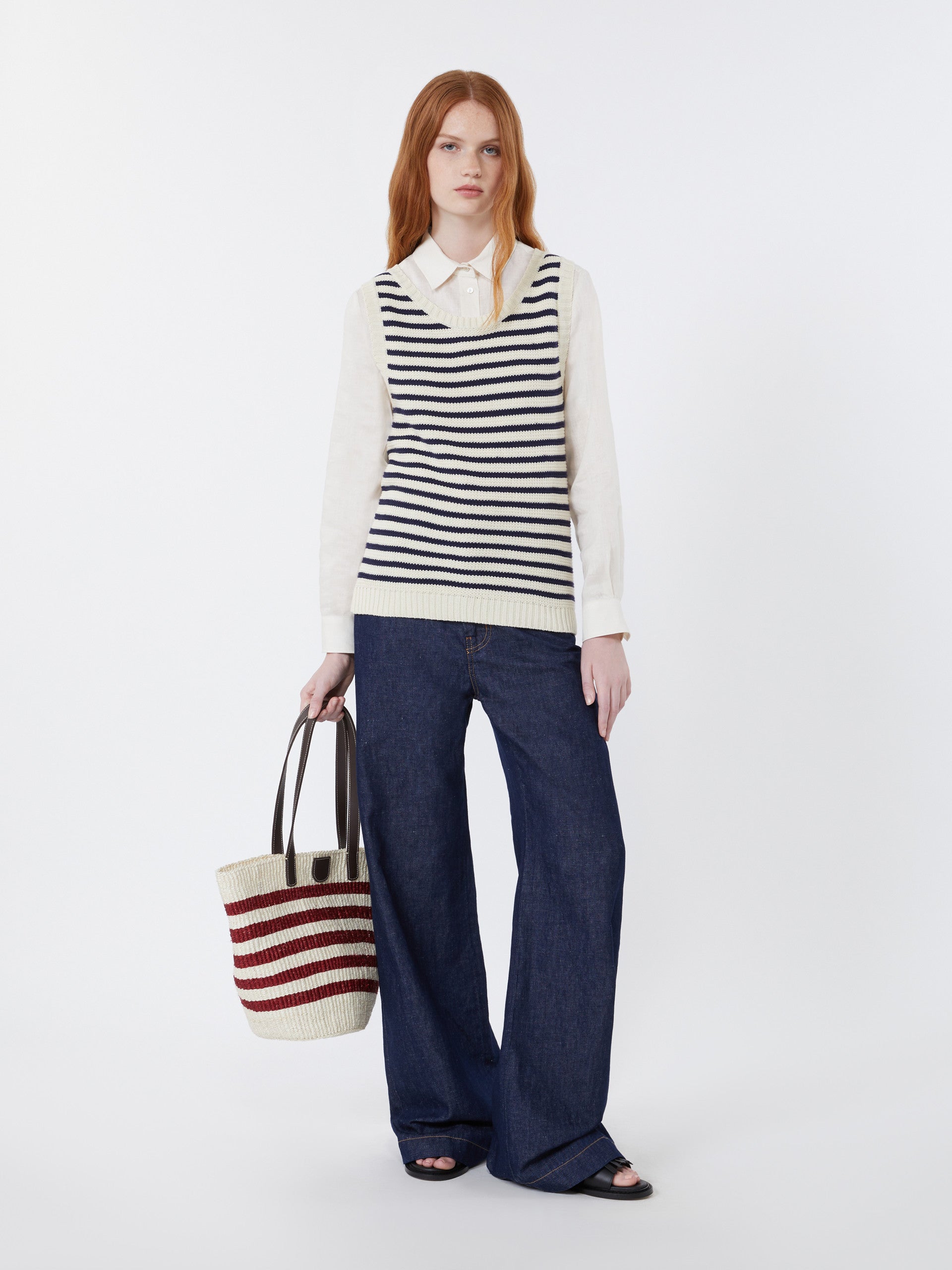 max mara ribbed cotton yarn jumper for women