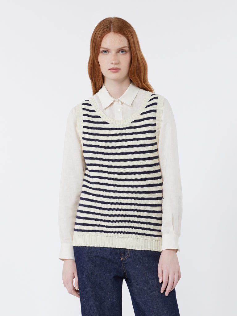 max mara ribbed cotton yarn jumper