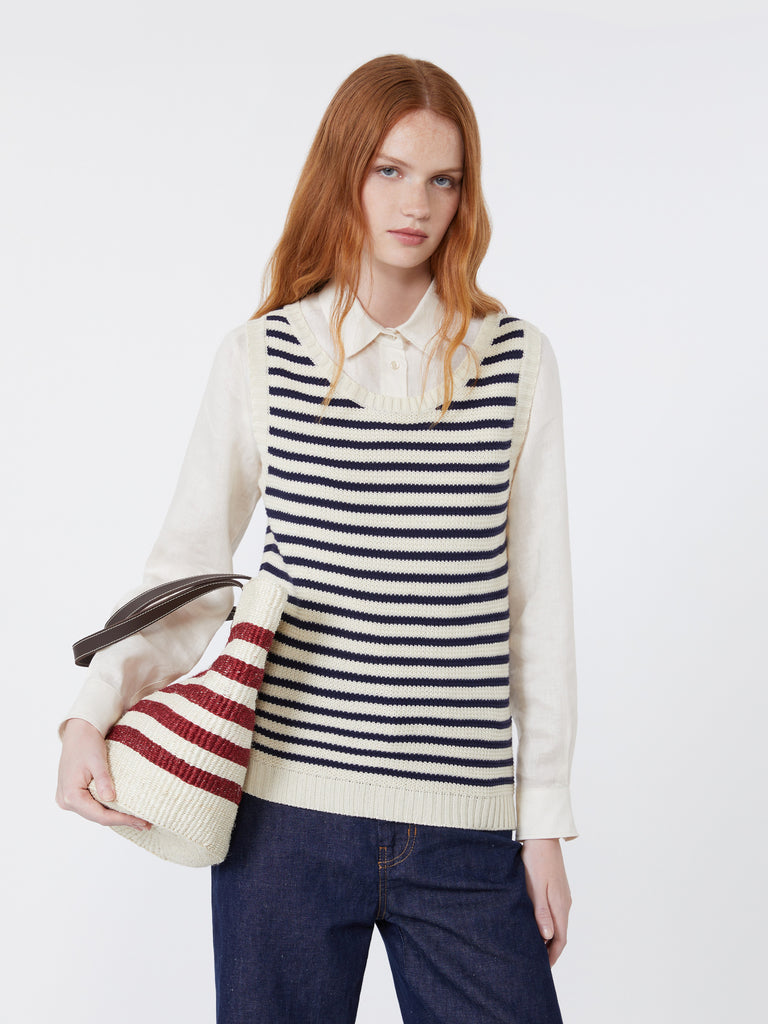 max mara ribbed cotton yarn jumper