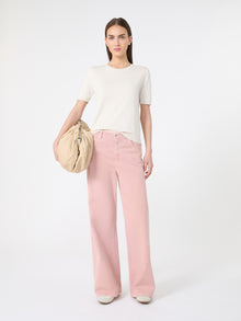 Silk And Cotton Jumper for Women - Ecru - Max Mara UAE