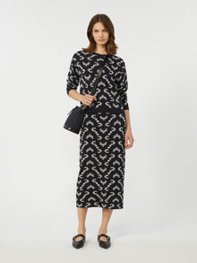 Jacquard viscose sweater