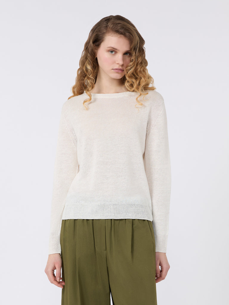 max mara linen yarn jumper for women