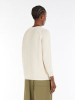 Cotton Yarn Jumper for Women - Ecru - Max Mara UAE