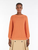 Cotton Yarn Jumper for Women - Orange - Max Mara UAE