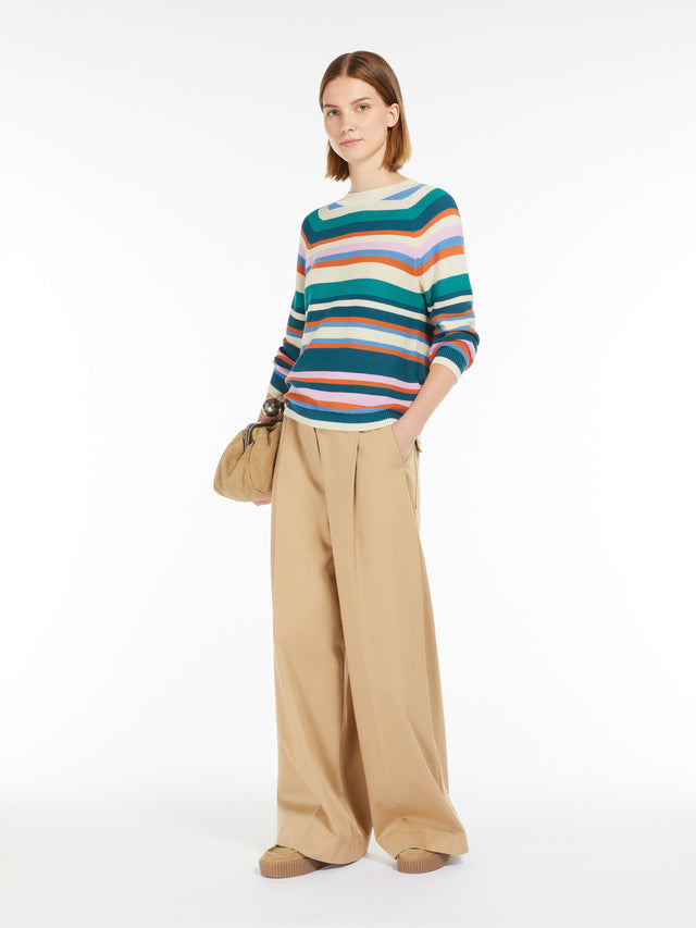 Cotton Yarn Jumper for Women - Multicolour - Max Mara UAE