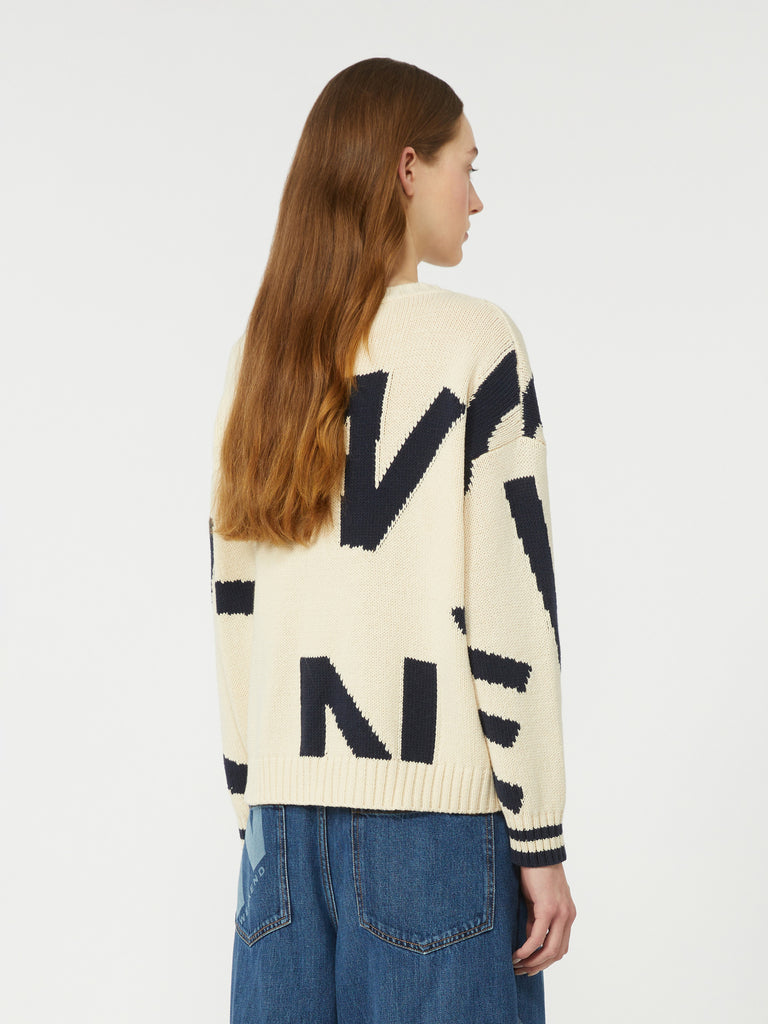 max mara patterned cotton crew-neck