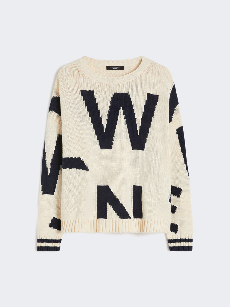 max mara patterned cotton crew-neck