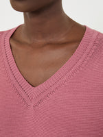 Cotton Boxy Sweater for Women - Antique Rose - Max Mara UAE