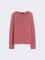 Cotton Boxy Sweater for Women - Antique Rose - Max Mara UAE