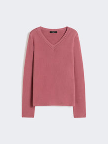 Cotton Boxy Sweater for Women - Antique Rose - Max Mara UAE