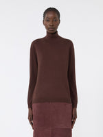 Wool and silk knit turtleneck