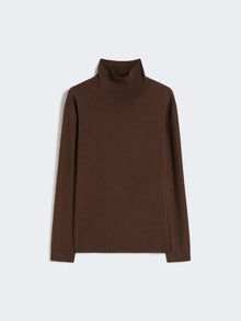 Wool and silk knit turtleneck