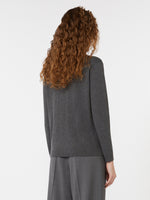 Wool And Silk Knit Turtleneck for Women - Dark Grey - Max Mara UAE