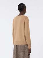 Cashmere Yarn Jumper for Women - Camel - Max Mara UAE
