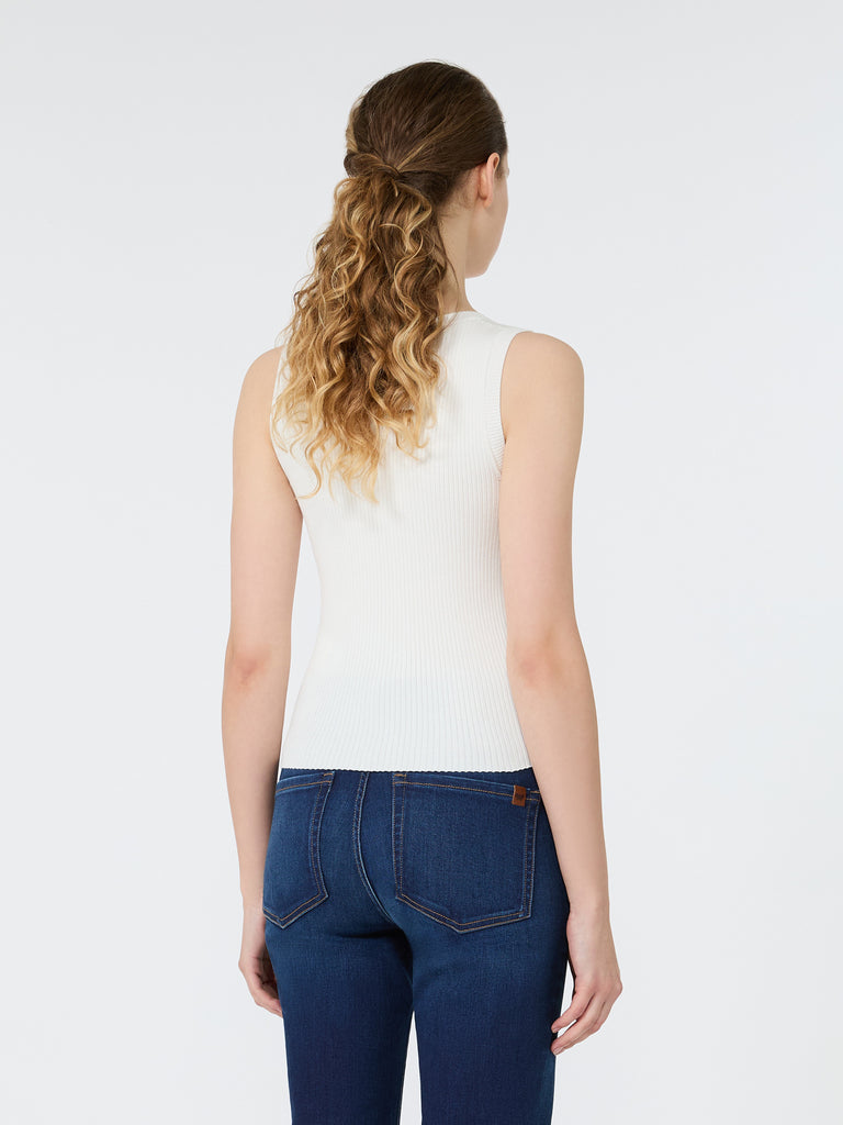max mara sleeveless stretch viscose sweater