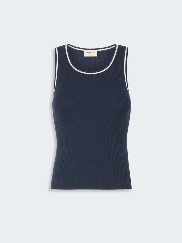max mara sleeveless stretch viscose sweater for women