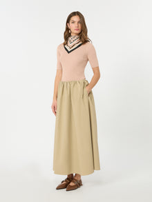 Slim-Fit Stretch Viscose Sweater for Women - Pink - Max Mara UAE