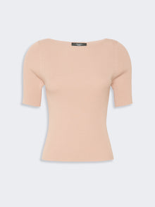 Slim-Fit Stretch Viscose Sweater for Women - Pink - Max Mara UAE
