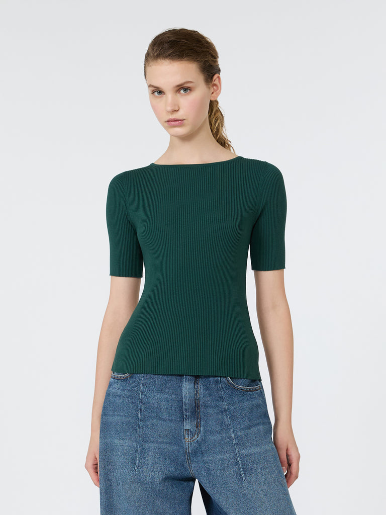 max mara slim-fit stretch viscose sweater