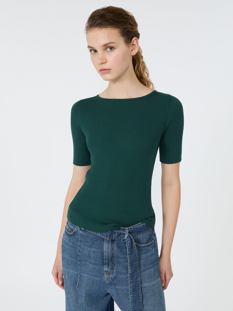 max mara slim-fit stretch viscose sweater