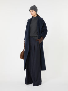 Carded Wool And Cashmere Yarn Sweater for Women - Dark Grey - Max Mara UAE
