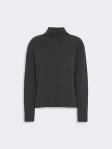 Carded Wool And Cashmere Yarn Sweater for Women - Dark Grey - Max Mara UAE