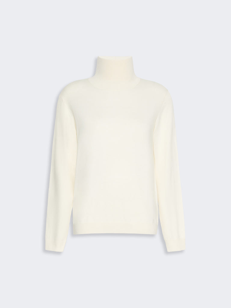 max mara wool and silk knit turtleneck