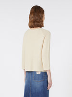 Cotton Yarn Sweater for Women - Ivory - Max Mara UAE