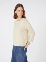 Cotton Yarn Sweater for Women - Ivory - Max Mara UAE