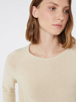 Cotton Yarn Sweater for Women - Ivory - Max Mara UAE