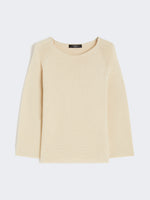 Cotton Yarn Sweater for Women - Ivory - Max Mara UAE
