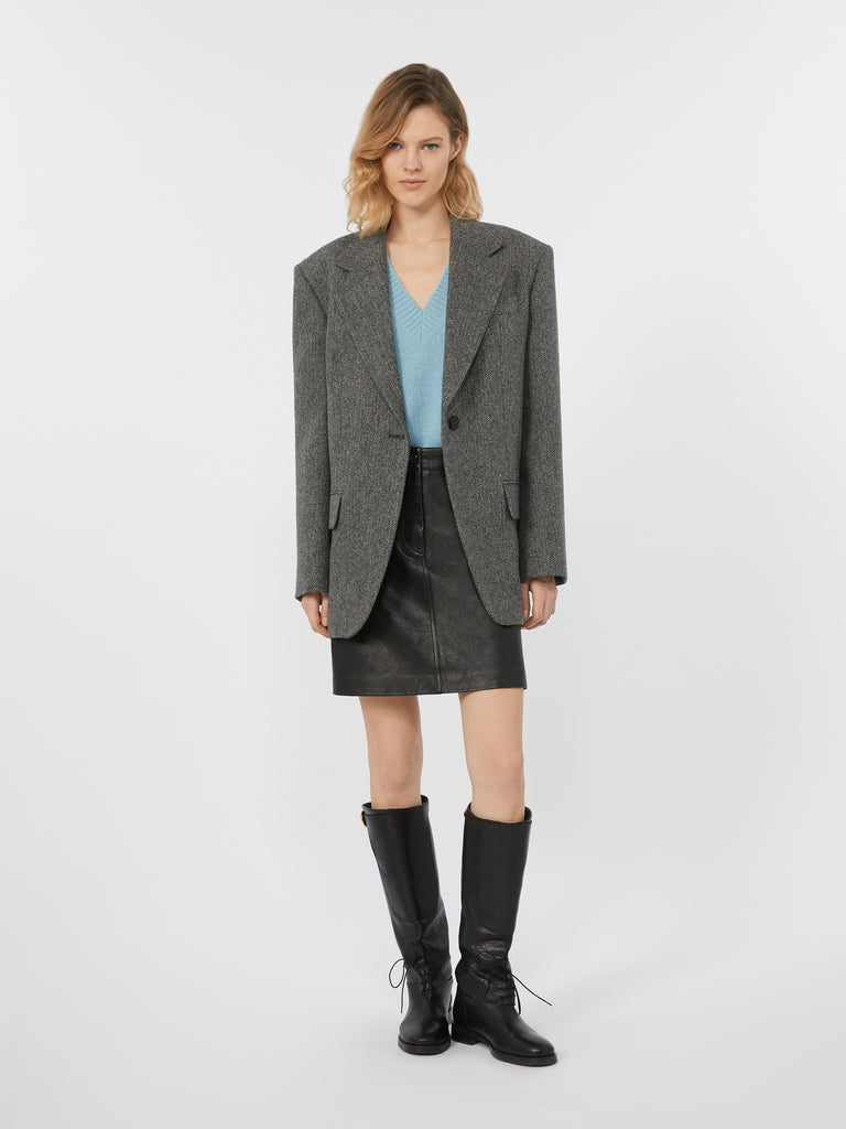 max mara alpaca and cotton v-neck jumper