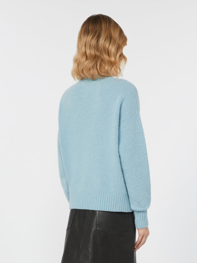 max mara alpaca and cotton v-neck jumper