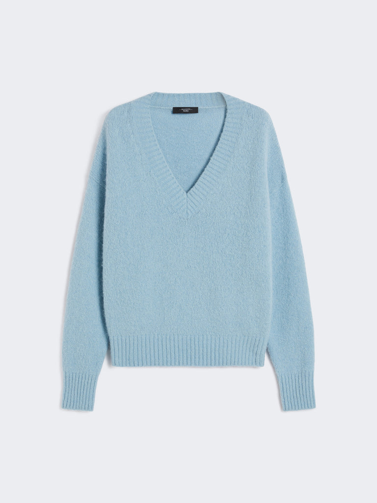 max mara alpaca and cotton v-neck jumper