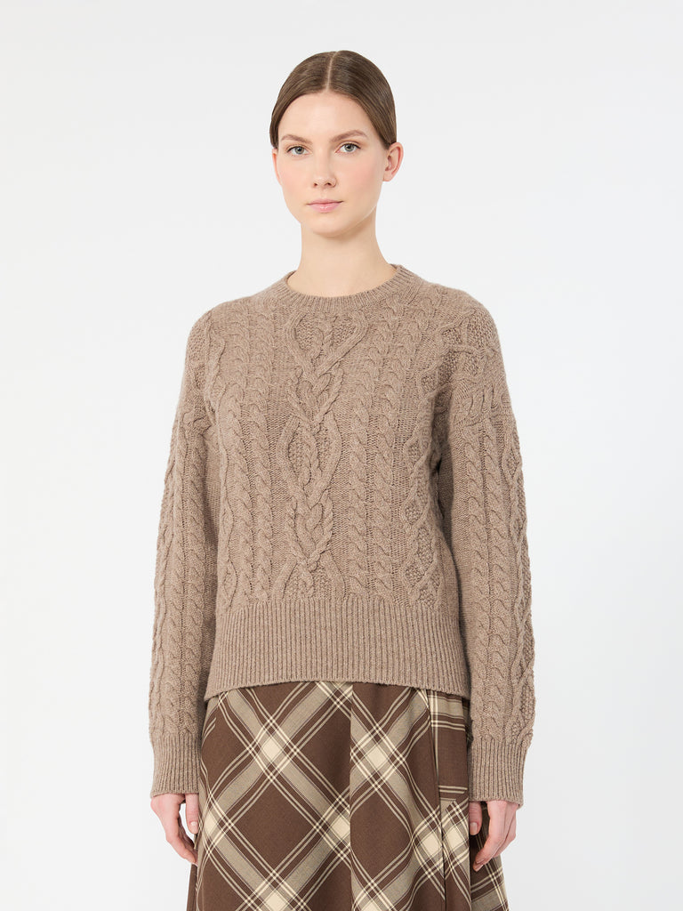 max mara cable knit wool yarn jumper