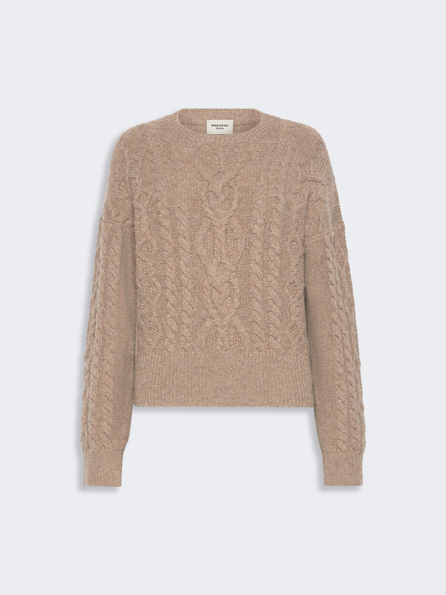 max mara cable knit wool yarn jumper for women
