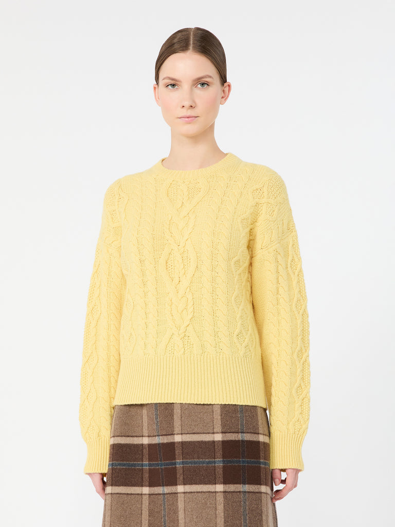 max mara cable knit wool yarn jumper