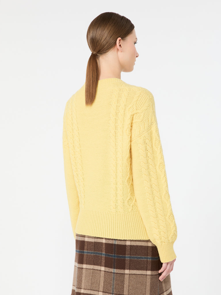max mara cable knit wool yarn jumper