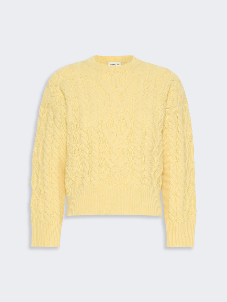 max mara cable knit wool yarn jumper