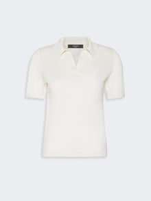 Silk And Cotton Yarn Sweater for Women - Ecru - Max Mara UAE