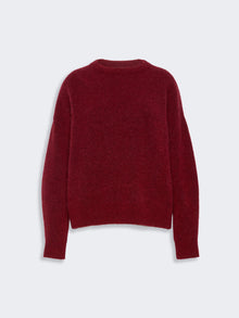 Alpaca And Wool Blend Sweater for Women - Bordeaux - Max Mara UAE