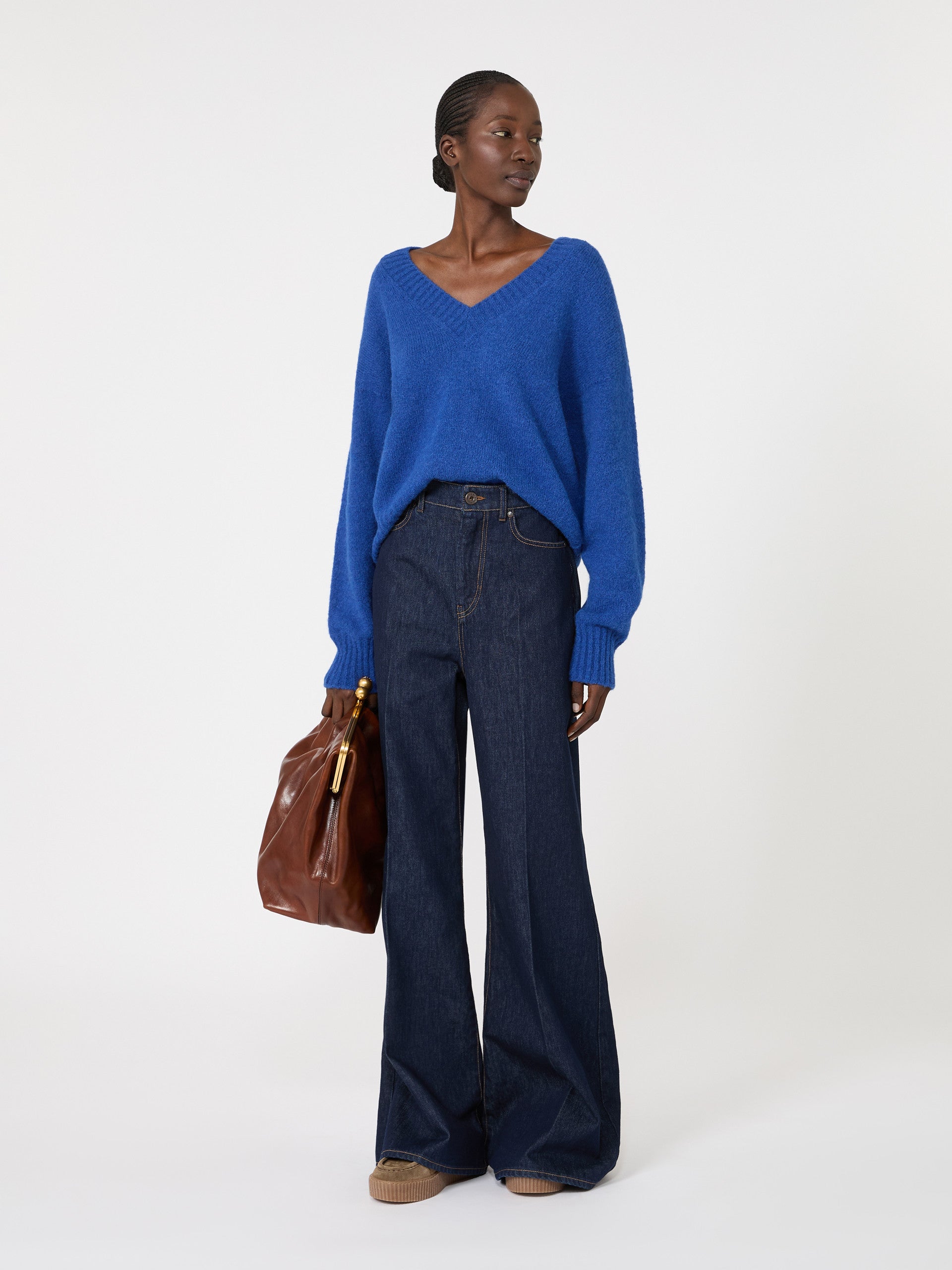 max mara alpaca and cotton yarn sweater for women